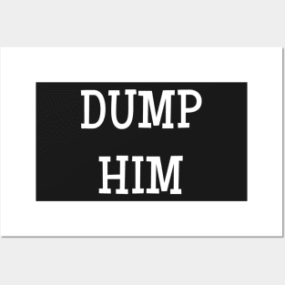 DUMP HIM SHIRT Britney Spears message tee Fitted T-Shirt Posters and Art